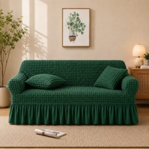 PERSIAN STYLE BUBBLE STUFF SOFA COVERS (Green Colour)