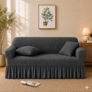 PERSIAN STYLE BUBBLE STUFF SOFA COVERS (Grey Colour)