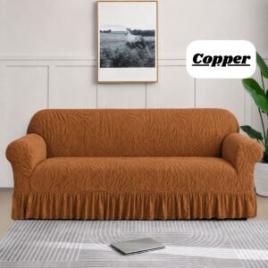 PREMIUM ZEBRA STYLE SOFA COVERS (Copper Colour)