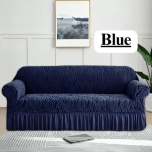 PREMIUM ZEBRA STYLE SOFA COVERS (Blue Colour)