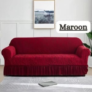 PREMIUM ZEBRA STYLE SOFA COVERS (Maroon Colour)